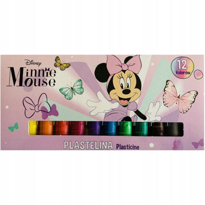 Zabawka PLASTELINA SZKOLNA ZESTAW 12 SZTUK MYSZKA MINNIE - kolekcjonerska premium zabawki Aseo dla dzieci
