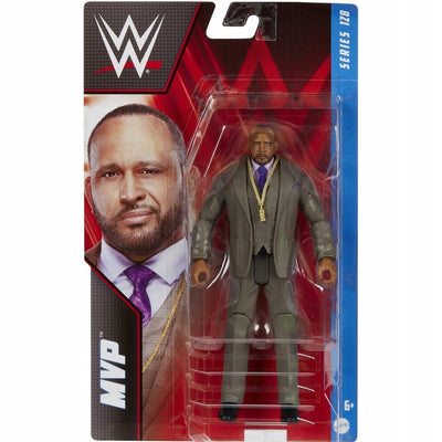 WWE WRESTLING SERIA 128 MATTEL ORYGINALN - widok 2 opakowania szczegoly zabawka kolekcja
