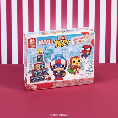 Funko POP FUNKO BITTY POP! MARVEL KALENDARZ ADWENT - widok 2 tyl opakowania box back kolekcjonerska