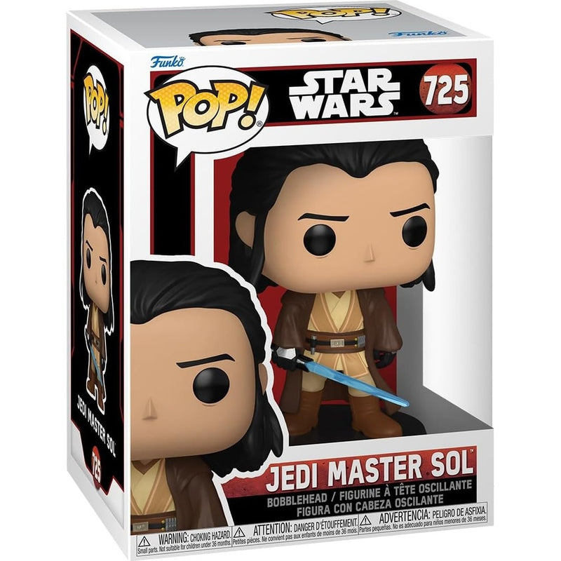Figurka Funko POP Jedi Master - Star Wars Bobble-Head - kolekcjonerski robed Jedi brown cloak Force Master