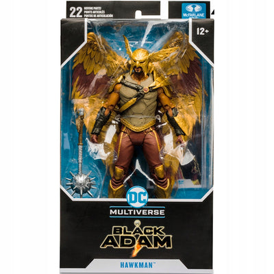 DC MULTIVERSE BLACK ADAM RUCHOMA  HAWKMA - widok 2 opakowania szczegoly zabawka kolekcja