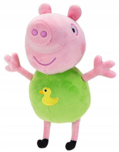 ŚWINKA PEPPA GEORGE MASKOTKA PLUSZAK 28c - widok 2 opakowania szczegoly zabawka kolekcja