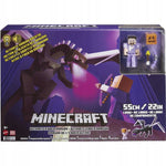 Zabawka MINECRAFT ZESTAW ULTIMATE ENDER DRAGON  STEVE SMOK - kolekcjonerska premium zabawki Aseo dla dzieci