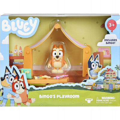 BLUEY MOOSE TOYS ZESTAW BINGO'S PLAYROOM - widok 2 opakowania szczegoly zabawka kolekcja