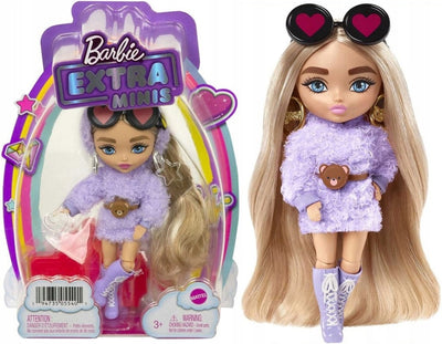 Zabawka LALKA BARBIE EXTRA MINIS BLONDYNKA W SUKIENCE - kolekcjonerska premium zabawki Aseo dla dzieci
