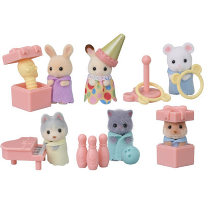 SYLVANIAN FAMILIES MINI PARTY BABIES SER - widok 2 Epoch opakowanie szczegoly collectible