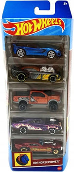 HOT WHEELS ZESTAW AUTEK 5-PAK HW HORSEPO - widok 2 opakowania szczegoly zabawka kolekcja
