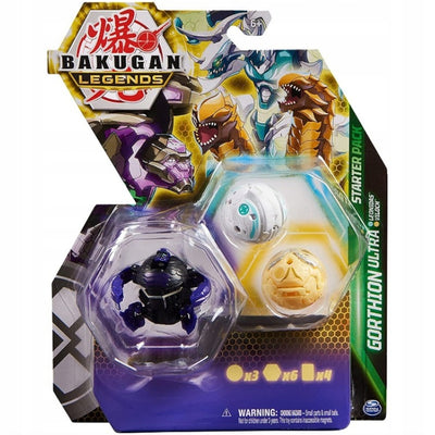 Zabawka BAKUGAN LEGENDS ZESTAW STARTOWY 3-PAK ULTRA GORTHI - kolekcjonerska premium zabawki Aseo dla dzieci