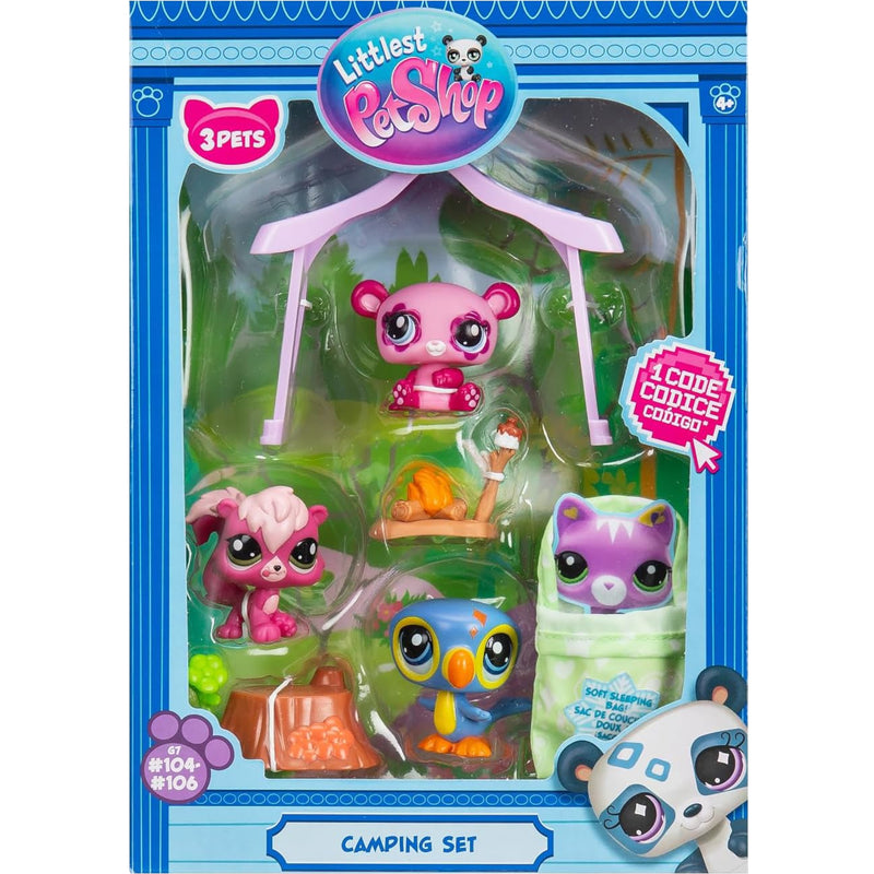 Zabawka LITTLEST PET SHOP LPS ZESTAW KEMPING CAMPING SET F - kolekcjonerska TM Toys premium dla dzieci