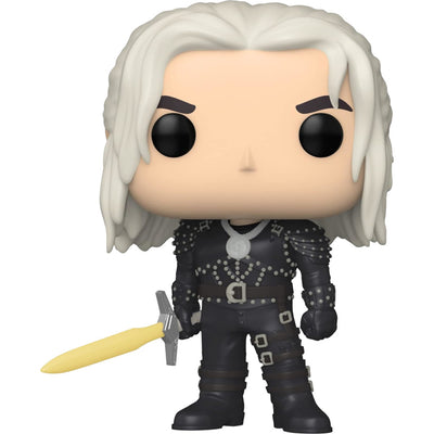 Funko POP The Witcher Geralt 1322 - opakowanie z tyłu - Wiedźmin z Rivii serial Netflix fantasy