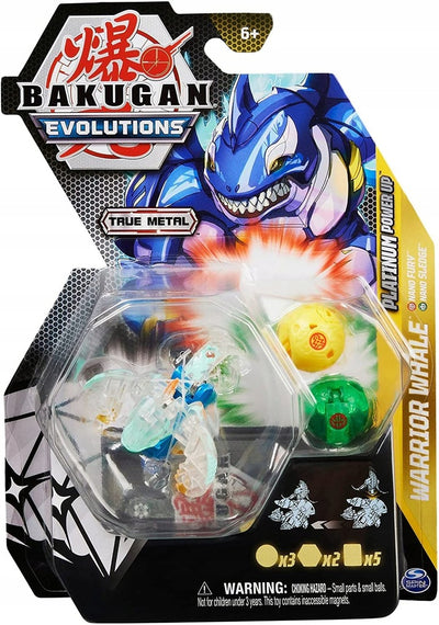 Zabawka BAKUGAN EVOLUTIONS METAL DIAMOND WARRIOR WHALE - kolekcjonerska premium zabawki Aseo dla dzieci