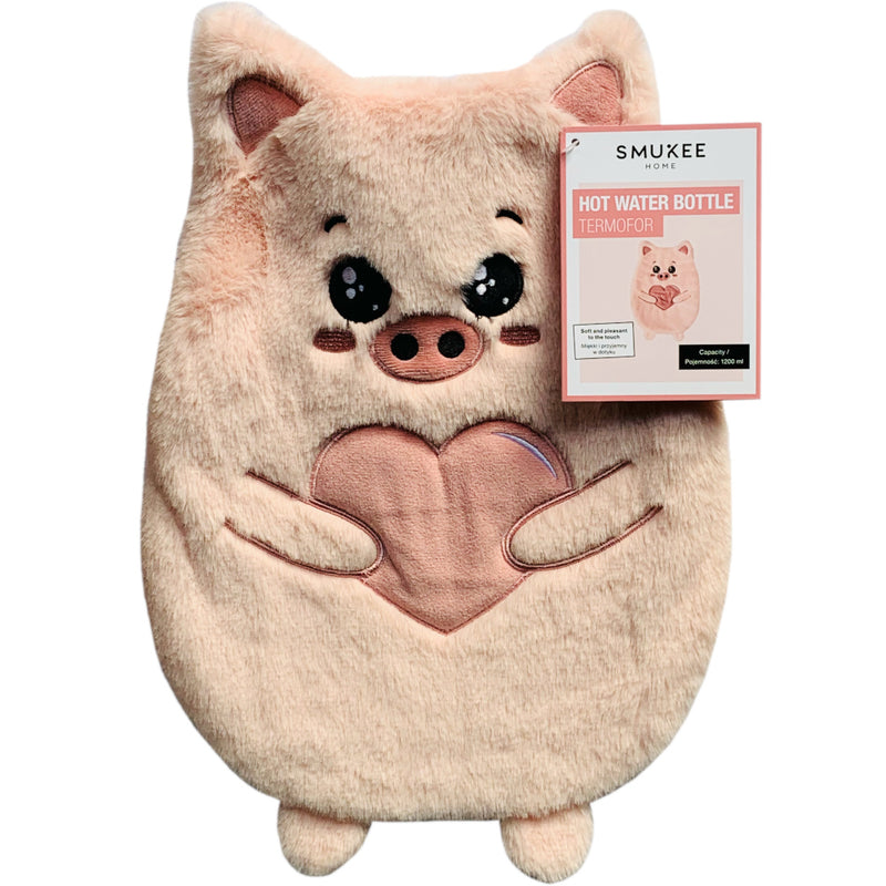 Zabawka TERMOFOR PLUSZOWY DLA DZIECI SMUKEE RÓŻOWA ŚWINKA  - kolekcjonerska Smukee premium dla dzieci