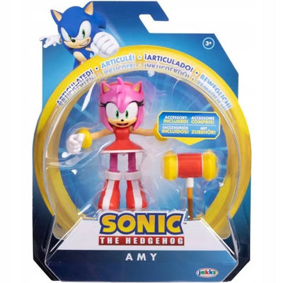 Zabawka SONIC THE HEDGEHOG ORYGINALNA RUCHOMA  AMY + PIKO  - kolekcjonerska JAKKS Pacific premium dla dzieci