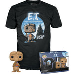 Funko POP TEES E.T. TERRESTRIAL + E.T. WITH C - widok 4 opakowania tyl back box kolekcjonerska