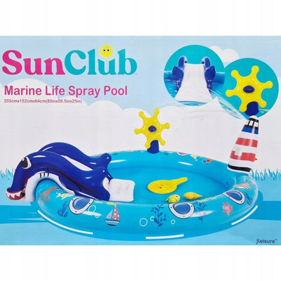 BASEN DMUCHANY PLAC ZABAW SUN CLUB 203x1 - widok 2 opakowania szczegoly zabawka kolekcja