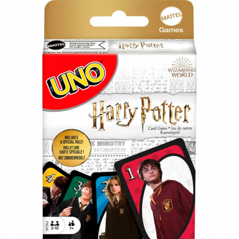 Zabawka GRA KARCIANA UNO HARRY POTTER MATTEL GAMES GRA LOG - kolekcjonerska premium zabawki Aseo dla dzieci