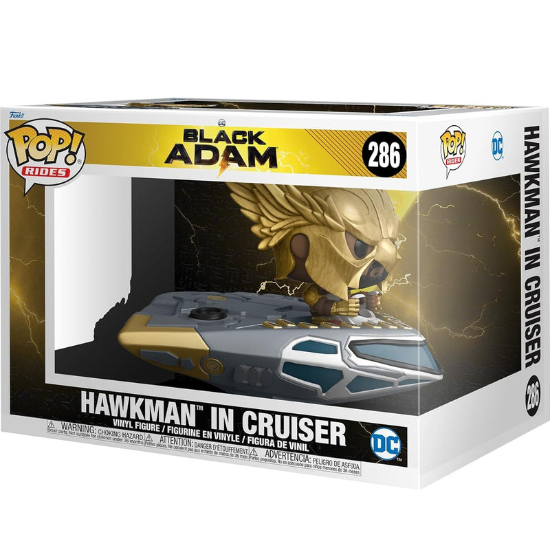 Figurka Funko POP RIDES DC COMICS BLACK ADAM  HAWKMAN IN CRUISE - kolekcjonerska premium dla fanow kolekcjoner