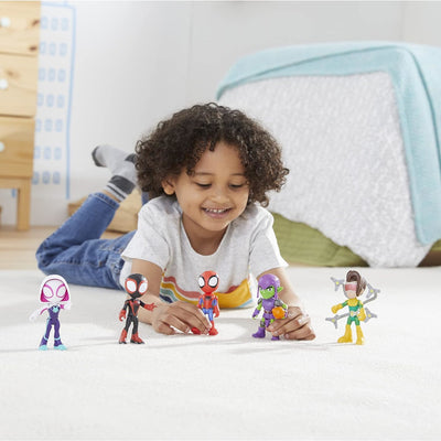 SPIDEY I SUPER KUMPLE ZESTAW FIGUREK 5-P - widok 2 opakowania Hasbro szczegoly kolekcja