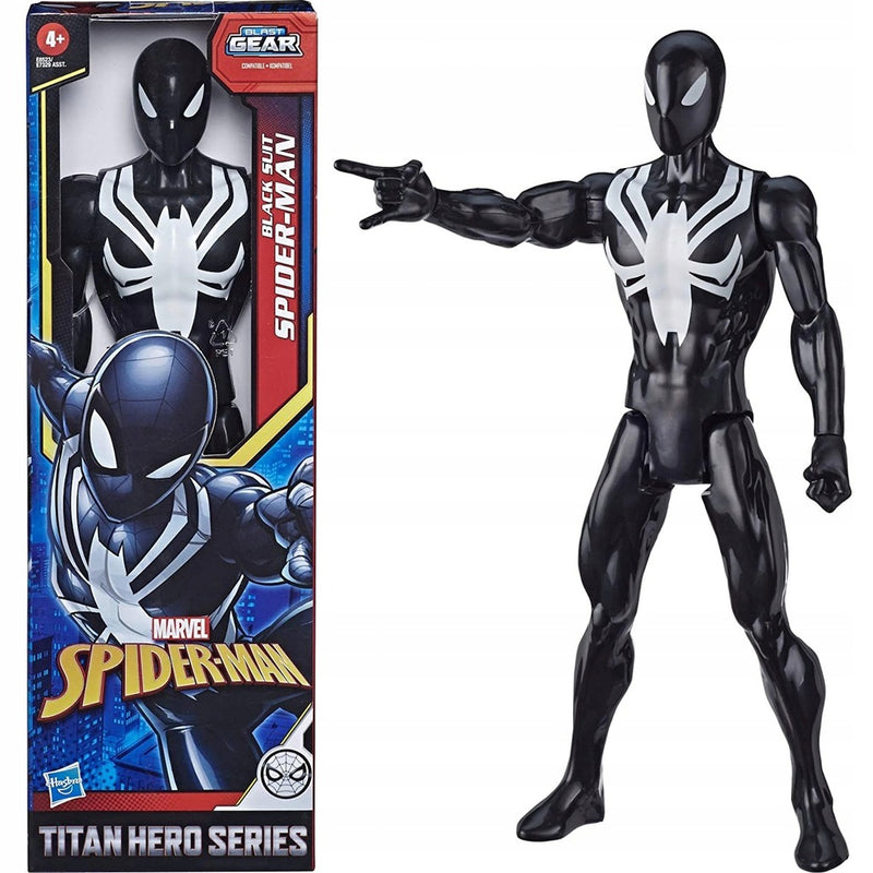 Zabawka MARVEL SPIDER-MAN TITAN HERO SERIES CZARNY STRÓJ B - kolekcjonerska Hasbro premium dla dzieci fanow