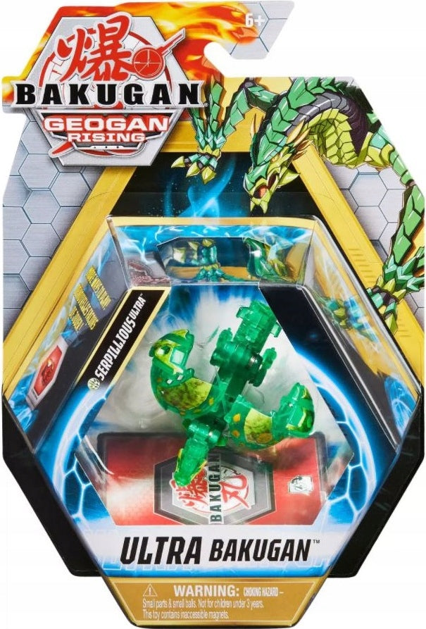 Zabawka BAKUGAN GEOGAN ULTRA ELEMENTAL VENTUS SERPILLIOUS - kolekcjonerska premium zabawki Aseo dla dzieci