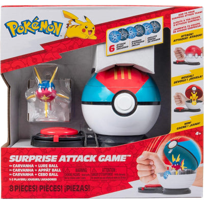 Zabawka POKEMON SURPRISE ATTACK GAME GRA JAZWARES  CARVANH - kolekcjonerska Jazwares premium dla dzieci fanow