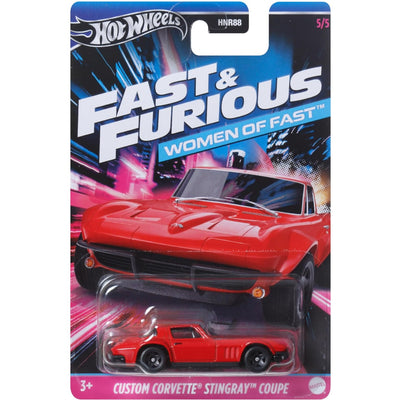 Zabawka HOT WHEELS FAST & FURIOUS WOMEN OF FAST CUSTOM COR - kolekcjonerska Mattel premium dla dzieci