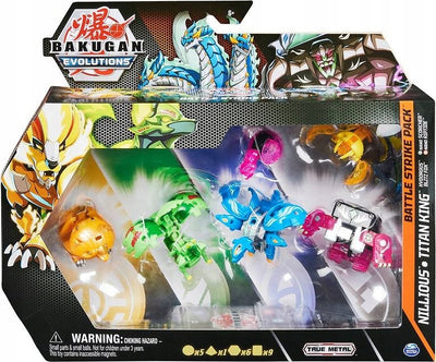 Zabawka BAKUGAN EVOLUTIONS BATTLE PACK NILLIOUS TITAN KING - kolekcjonerska premium zabawki Aseo dla dzieci