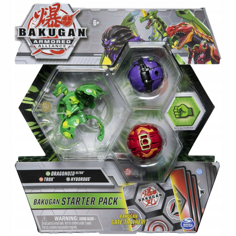 Zabawka BAKUGAN ARMORED ALLIANCE DRAGONOID TROX HYDOROUS - kolekcjonerska premium zabawki Aseo dla dzieci