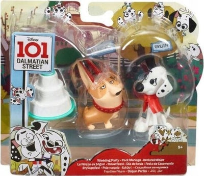 Zabawka 101 DALMATYŃCZYKÓW DYLAN CLARISSA PSIE WESELE - kolekcjonerska premium zabawki Aseo dla dzieci