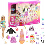 Zabawka BARBIE KALENDARZ ADWENTOWY ORYGINALNY MATTEL GYN37 - kolekcjonerska premium zabawki Aseo dla dzieci