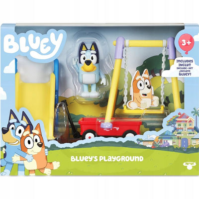 BLUEY MOOSE TOYS ZESTAW BLUEY'S PLAYGROU - widok 2 opakowania szczegoly zabawka kolekcja