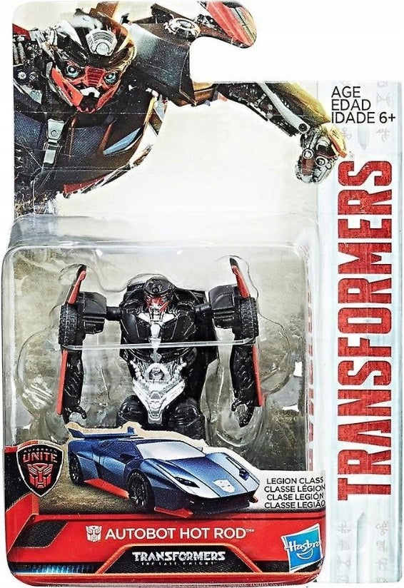 Zabawka TRANSFORMERS THE LAST KNIGHT AUTOBOT HOT ROD 8cm - kolekcjonerska premium zabawki Aseo dla dzieci