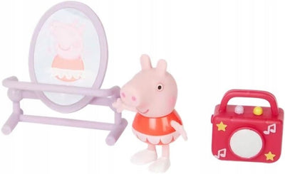 ŚWINKA PEPPA  ZESTAW PEPPA BALETNICA HAS - widok 2 opakowania szczegoly zabawka kolekcja