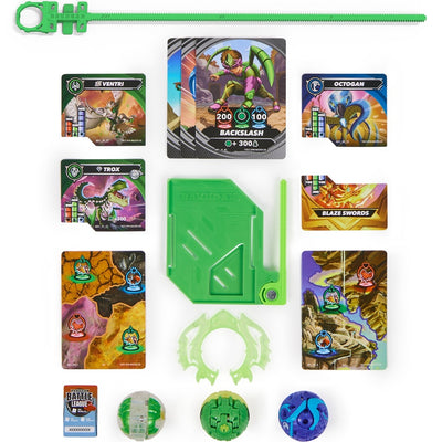 BAKUGAN 3.0 STARTER PACK 3-PAK SPECIAL A - widok 2 opakowania szczegoly zabawka kolekcja