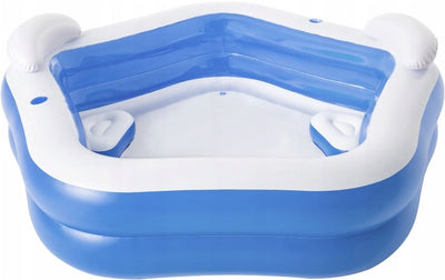 Zabawka BASEN DUŻY RODZINNY Z SIEDZISKAMI BESTWAY 213cm - kolekcjonerska premium zabawki Aseo dla dzieci