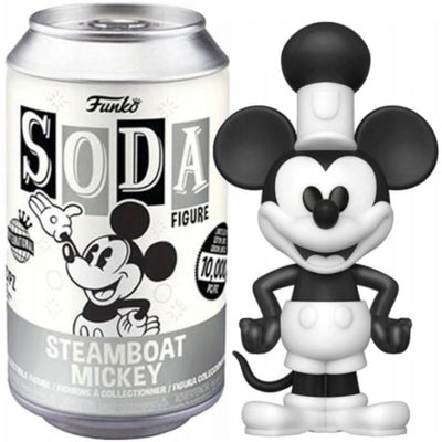 Figurka Funko Vinyl Soda Steamboat Mickey - limitowana w puszce - retro Disney czarno-biały