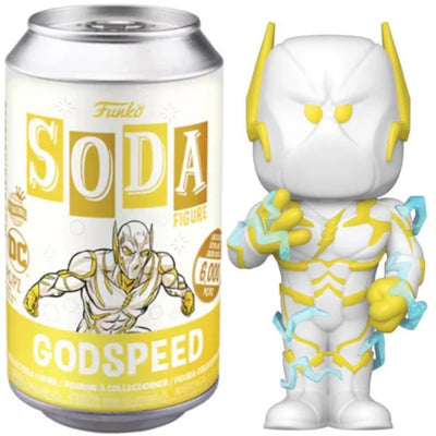 Figurka Funko Vinyl Soda Godspeed - DC Comics Flash villain - limitowana w puszce speedster złoty