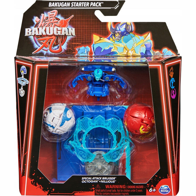 Zabawka BAKUGAN 3.0 STARTER PACK 3-PAK SPECIAL ATTACK BRUI - kolekcjonerska premium zabawki Aseo dla dzieci