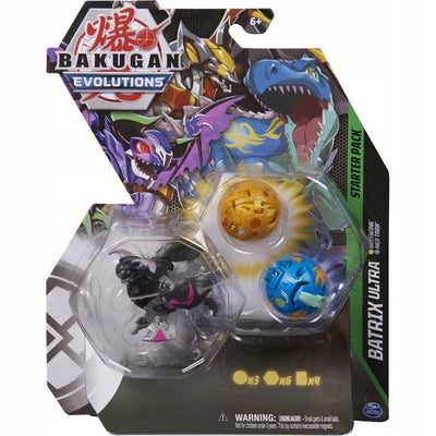 Zabawka BAKUGAN EVOLUTIONS ZESTAW STARTOWY 3-PAK ULTRA BAT - kolekcjonerska premium zabawki Aseo dla dzieci