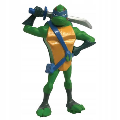 WOJOWNICZE ŻÓŁWIE NINJA MINI  LEONARDO - widok 2 opakowania szczegoly zabawka kolekcja