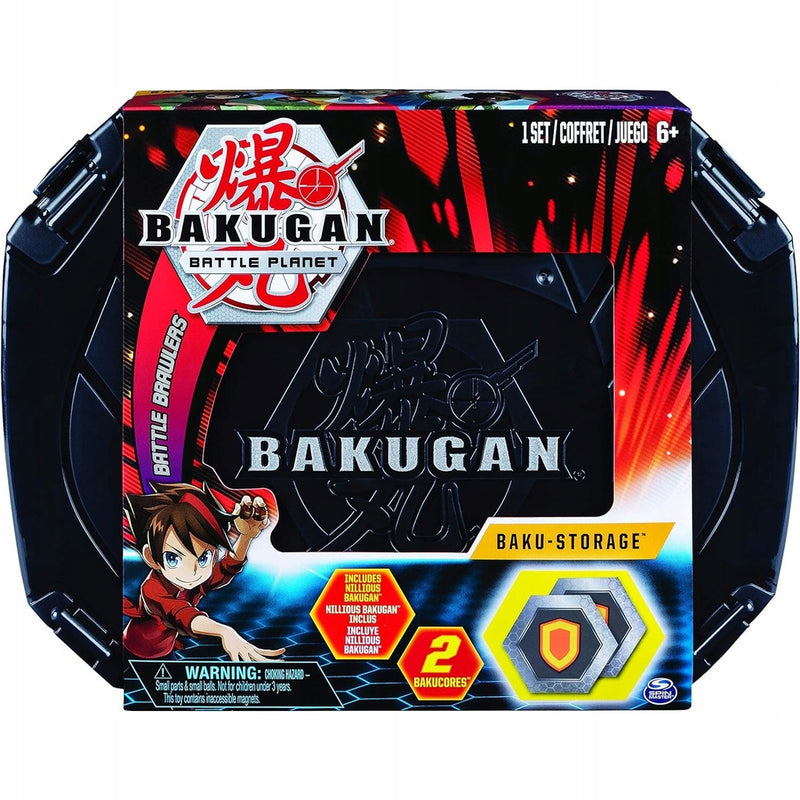 Zabawka BAKUGAN BATTLE PLANET CZARNA WALIZKA BAKU-STORAGE  - kolekcjonerska premium zabawki Aseo dla dzieci