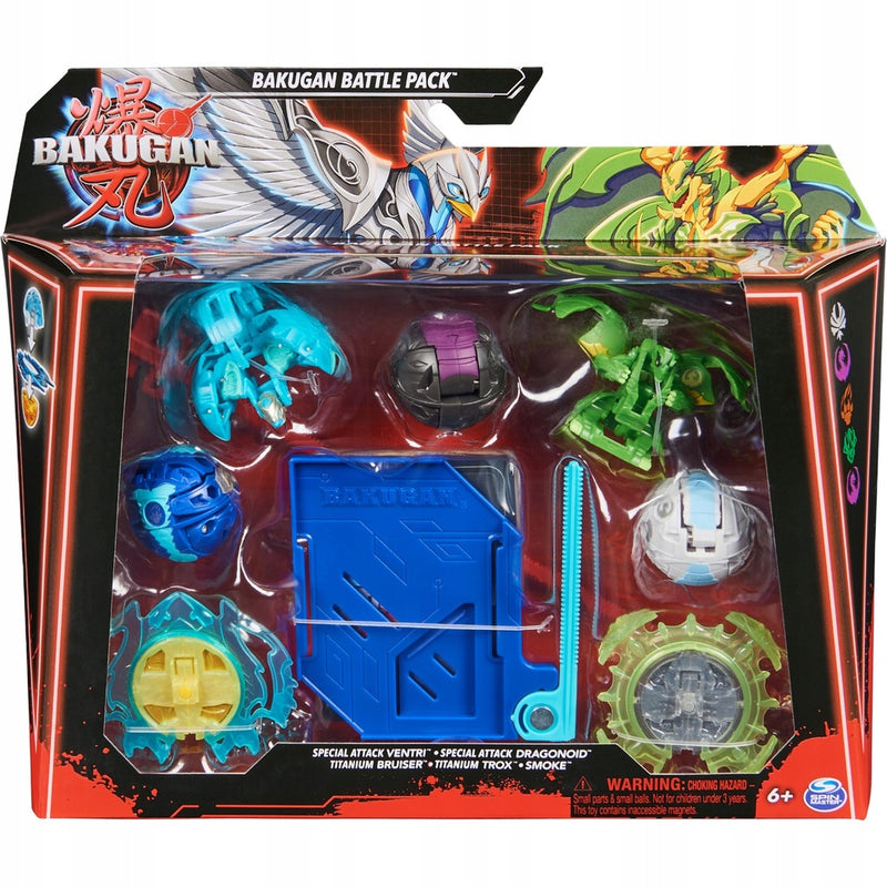 Zabawka BAKUGAN 3.0 BATTLE PACK 5-PAK VENTRI DRAGONOID SMO - kolekcjonerska premium zabawki Aseo dla dzieci