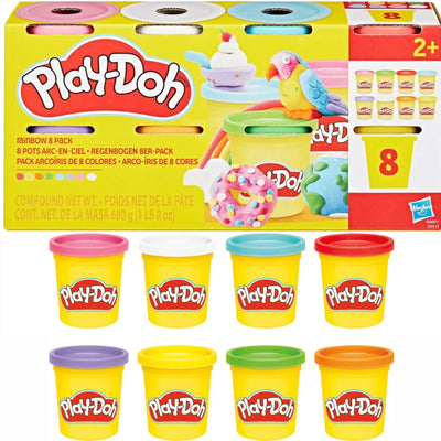 PLAY-DOH CIASTOLINA KOLOROWA ZESTAW TUB 8-PAK RAINBOW PACK 680G
