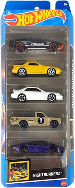 HOT WHEELS ZESTAW AUTEK 5-PAK NIGHTBURNE - widok 2 opakowania szczegoly zabawka kolekcja