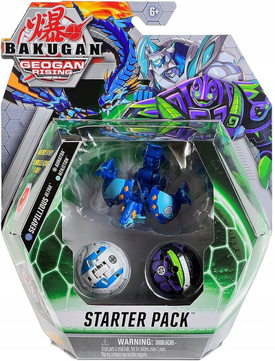 Zabawka BAKUGAN GEOGAN STARTER PACK SERPILLIOUS AURATOA - kolekcjonerska premium zabawki Aseo dla dzieci