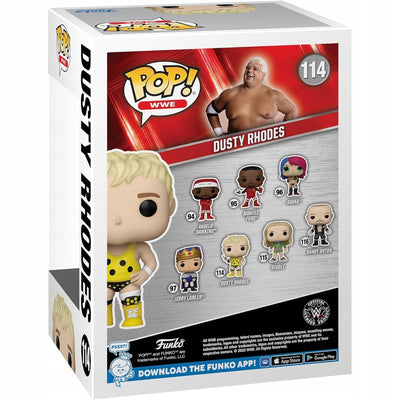 Funko POP WWE WORLD WRESTLING ENTERTAINMENT   - widok 2 opakowania tyl back box kolekcjonerska