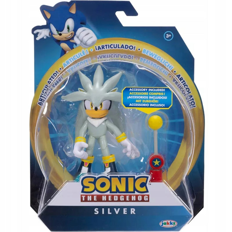 Zabawka SONIC THE HEDGEHOG JAKKS ORYGINALNA RUCHOMA  SILVE - kolekcjonerska JAKKS Pacific premium dla dzieci