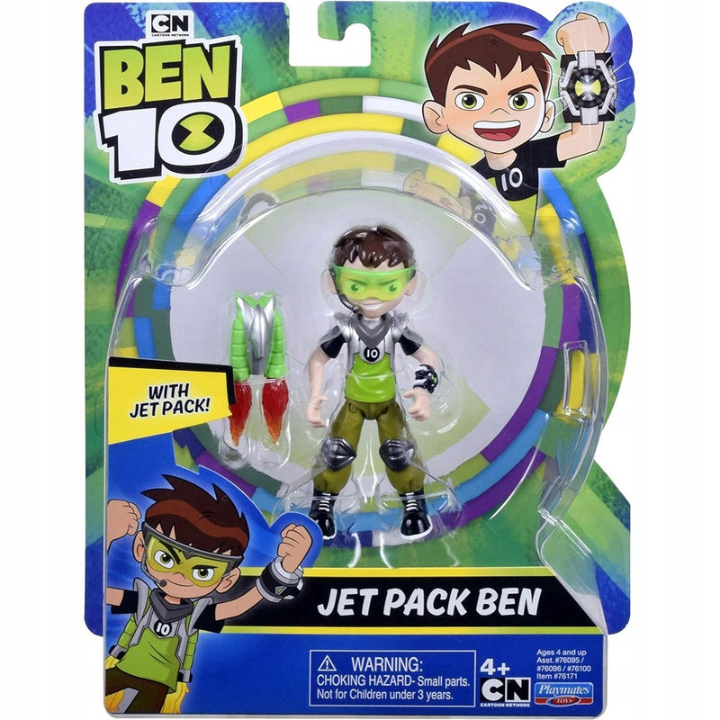Zabawka BEN 10 RUCHOMA  PLAYMATES TOYS JET PACK BEN + PLEC - kolekcjonerska premium zabawki Aseo dla dzieci