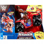 WWE WREKKIN' SLAM N SPIN ATV WRESTLING M - widok 2 opakowania szczegoly zabawka kolekcja