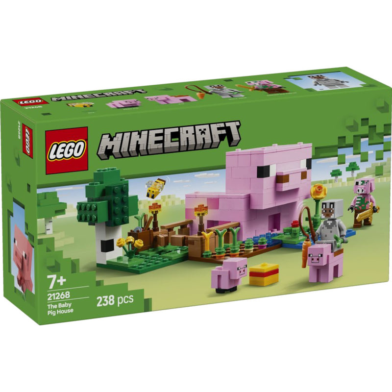 Zabawka LEGO MINECRAFT DUŻY ZESTAW KLOCKÓW DOM PROSIACZKA  - kolekcjonerska LEGO premium dla dzieci